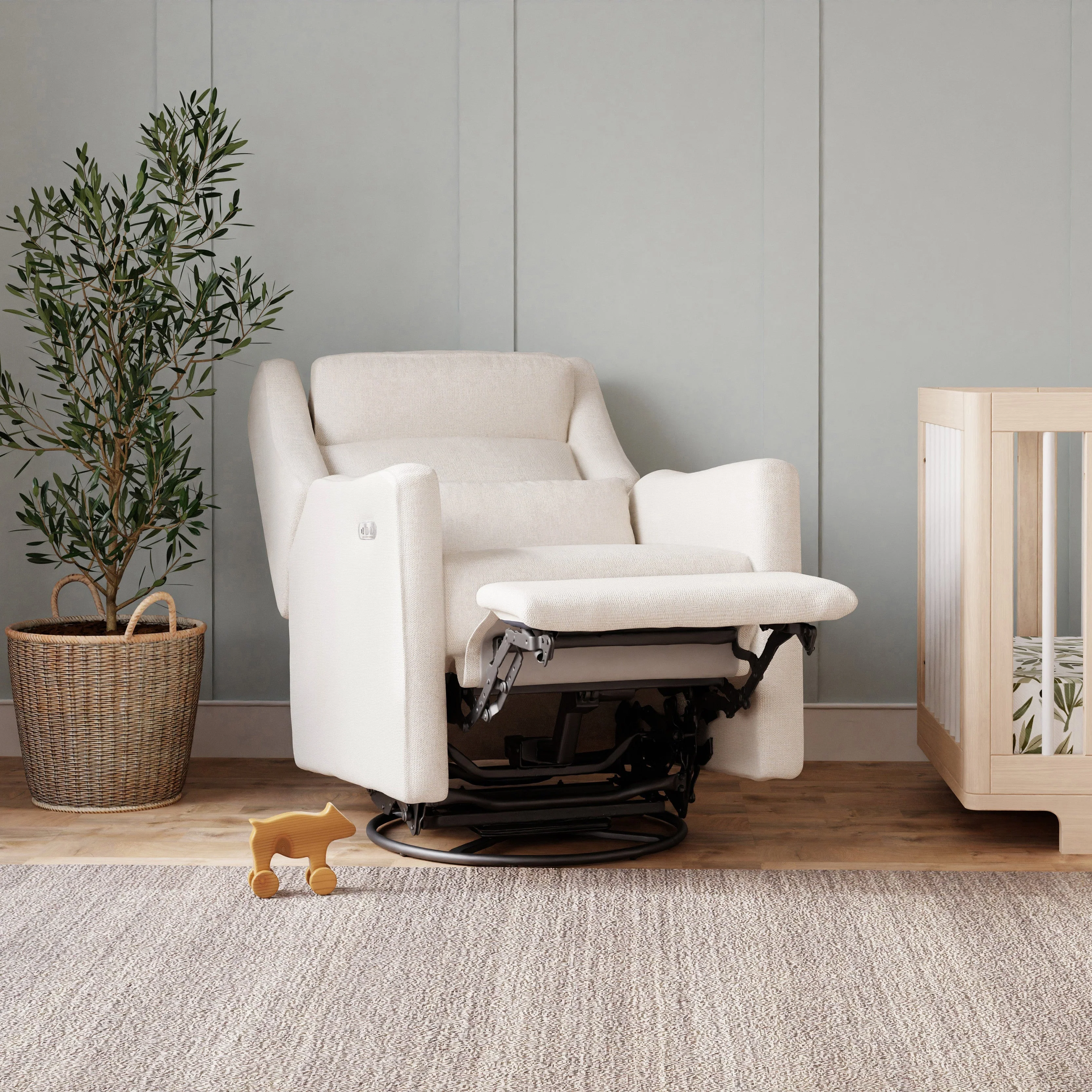 Babyletto Kiwi Plus Power Recliner and Swivel Glider with Power Adjustable Headrest and USB Port - Image 90