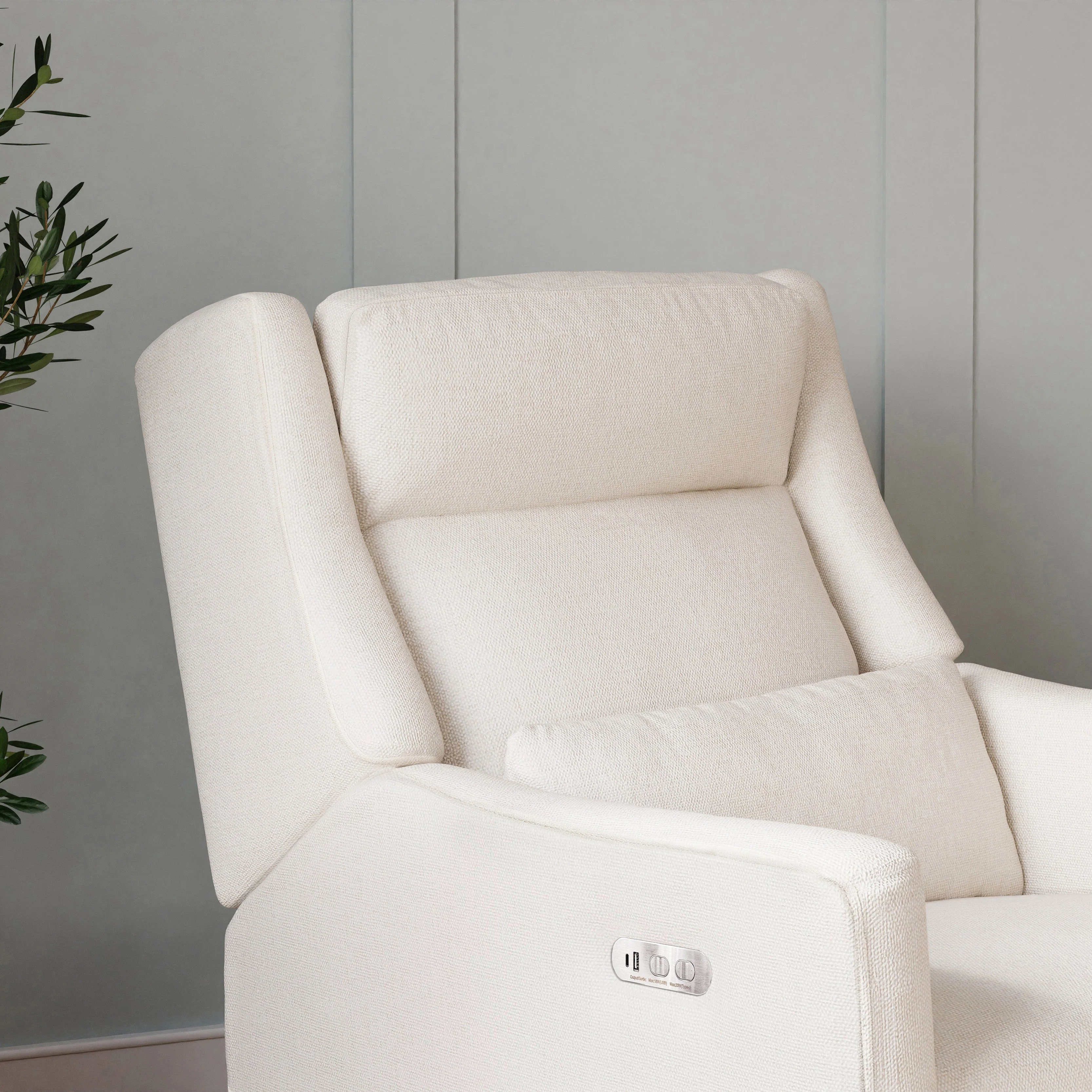 Babyletto Kiwi Plus Power Recliner and Swivel Glider with Power Adjustable Headrest and USB Port - Image 91