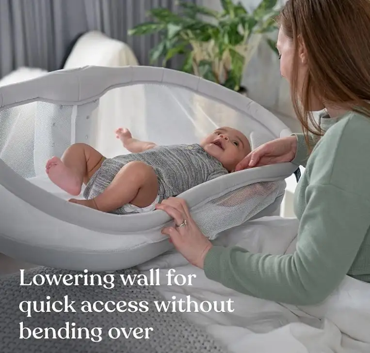 HALO BassiNest Swivel Sleeper 3.0 Solid Grey - Image 4